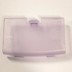 Game Boy Advance Replacement Door Battery Cover - Clear Purple